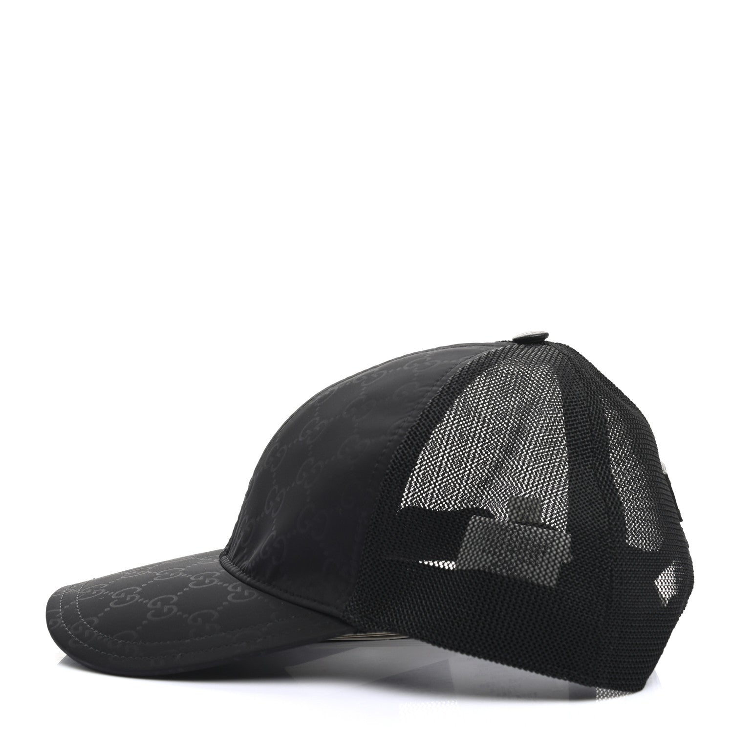 Gucci Nylon Monogram Baseball Hat M Black 4 of 9