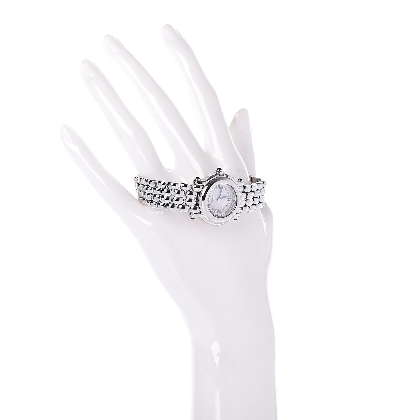 Stainless Steel 5 Diamond 26mm Happy Sport Quartz Watch