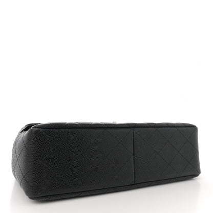 Chanel Caviar Quilted Jumbo Single Flap Black 4 of 13