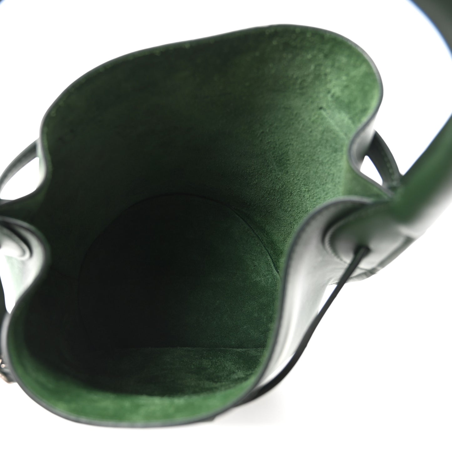 Smooth Calfskin Nano Big Bag Bucket  Forest