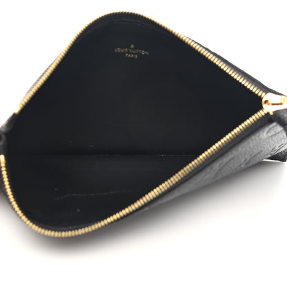 Louis Vuitton Empreinte Felicie Chain Wallet Zippered Insert Black 5 of 6