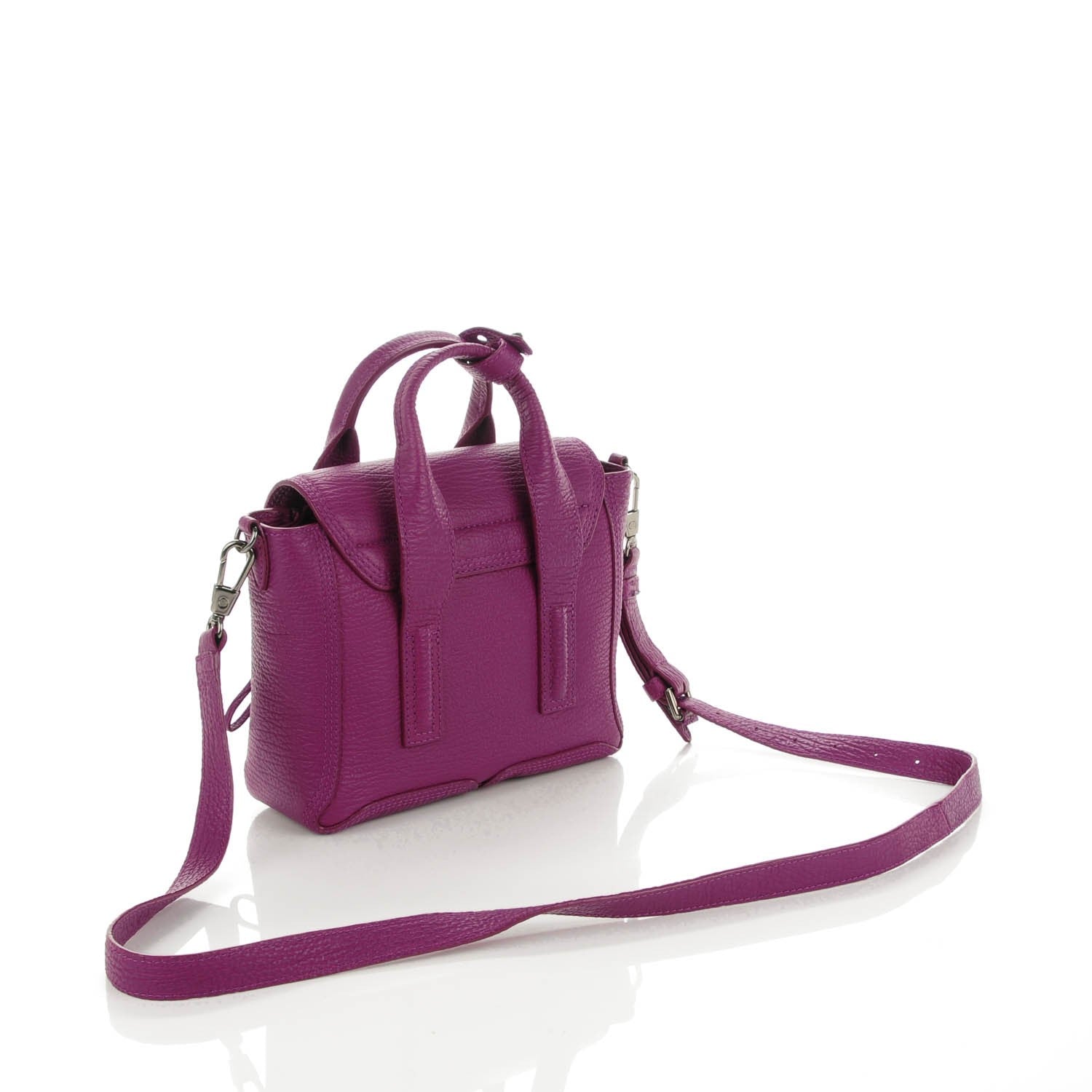 3.1 Phillip Lim 3.1 Textured Calfskin Mini Pashli Satchel Orchid 3 of 7