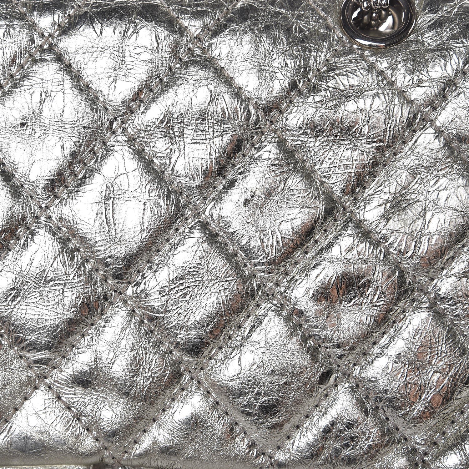 Chanel Metallic Aged Calfskin Quilted 2.55 Reissue 227 Flap Silver 22 of 22