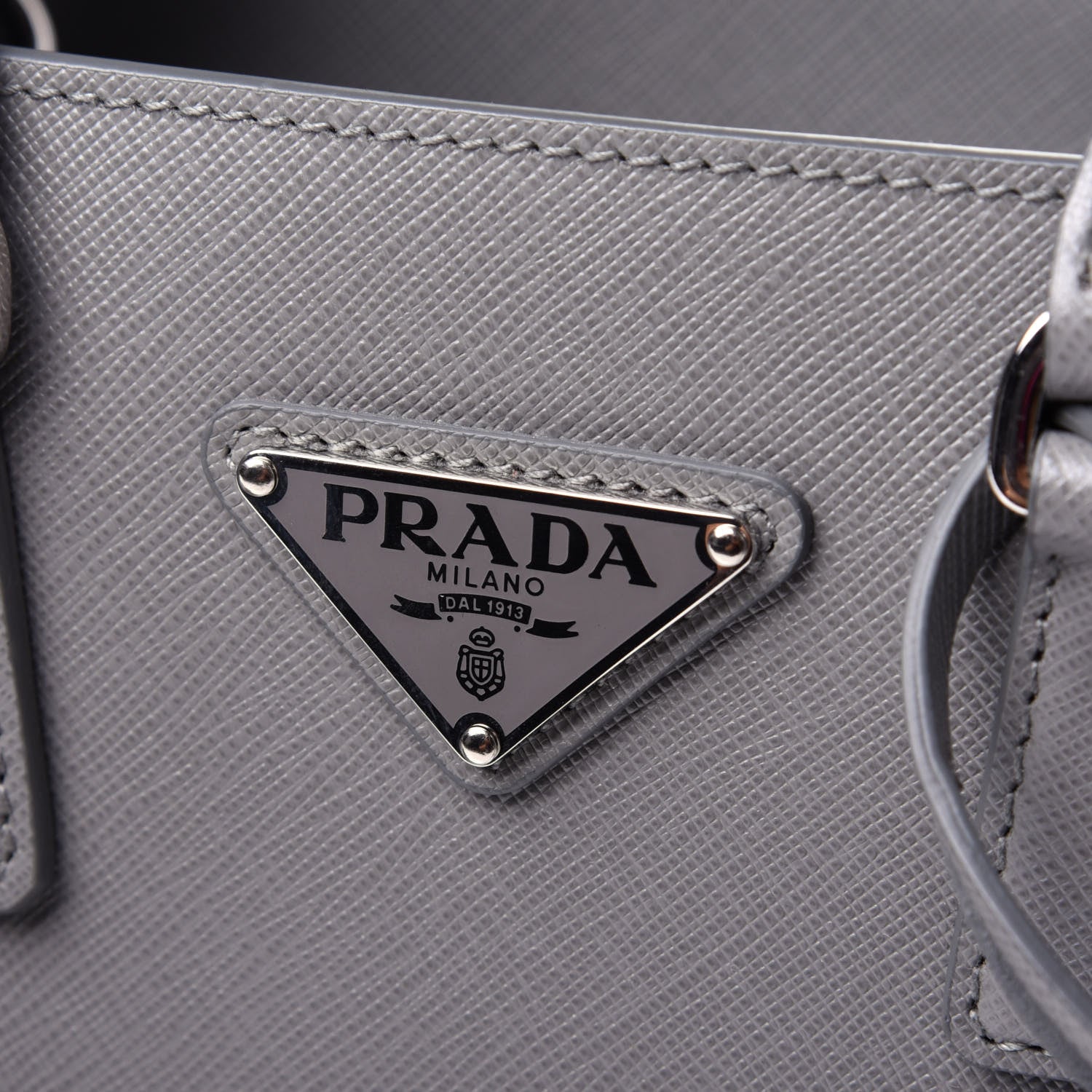 Prada Saffiano Lux Micro Galleria Shoulder Bag Ardesia 7 of 14