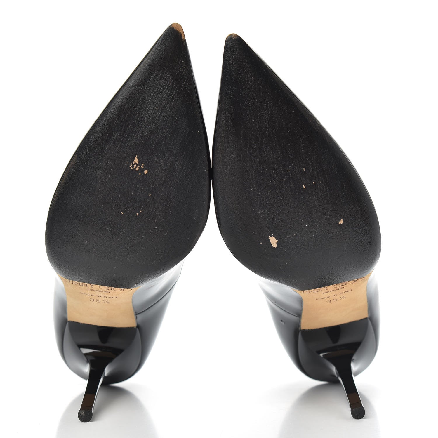 Jimmy Choo Patent Pointy Toe Abel Pumps 35.5 Black 5 of 9