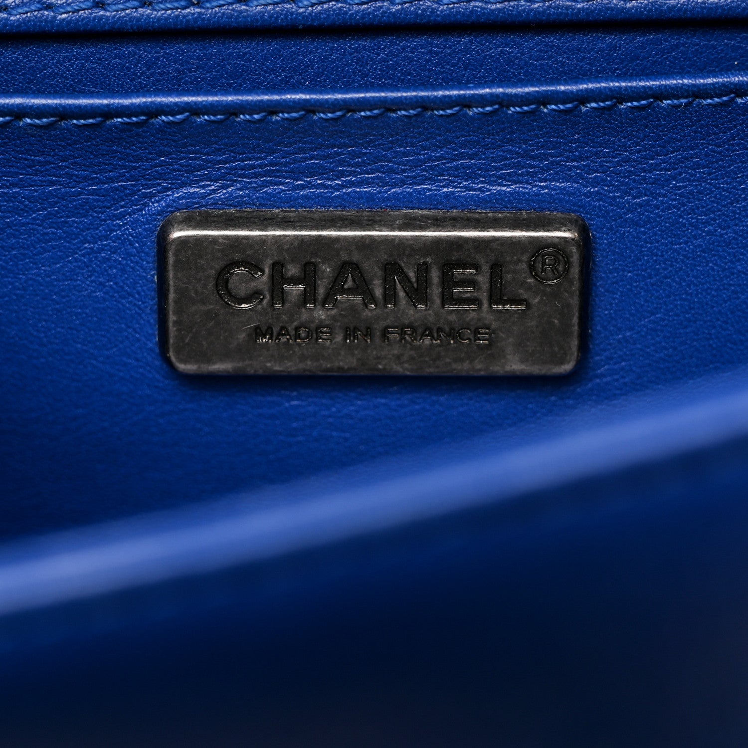 Chanel Galuchat Stingray Small Boy Flap Blue 6 of 11