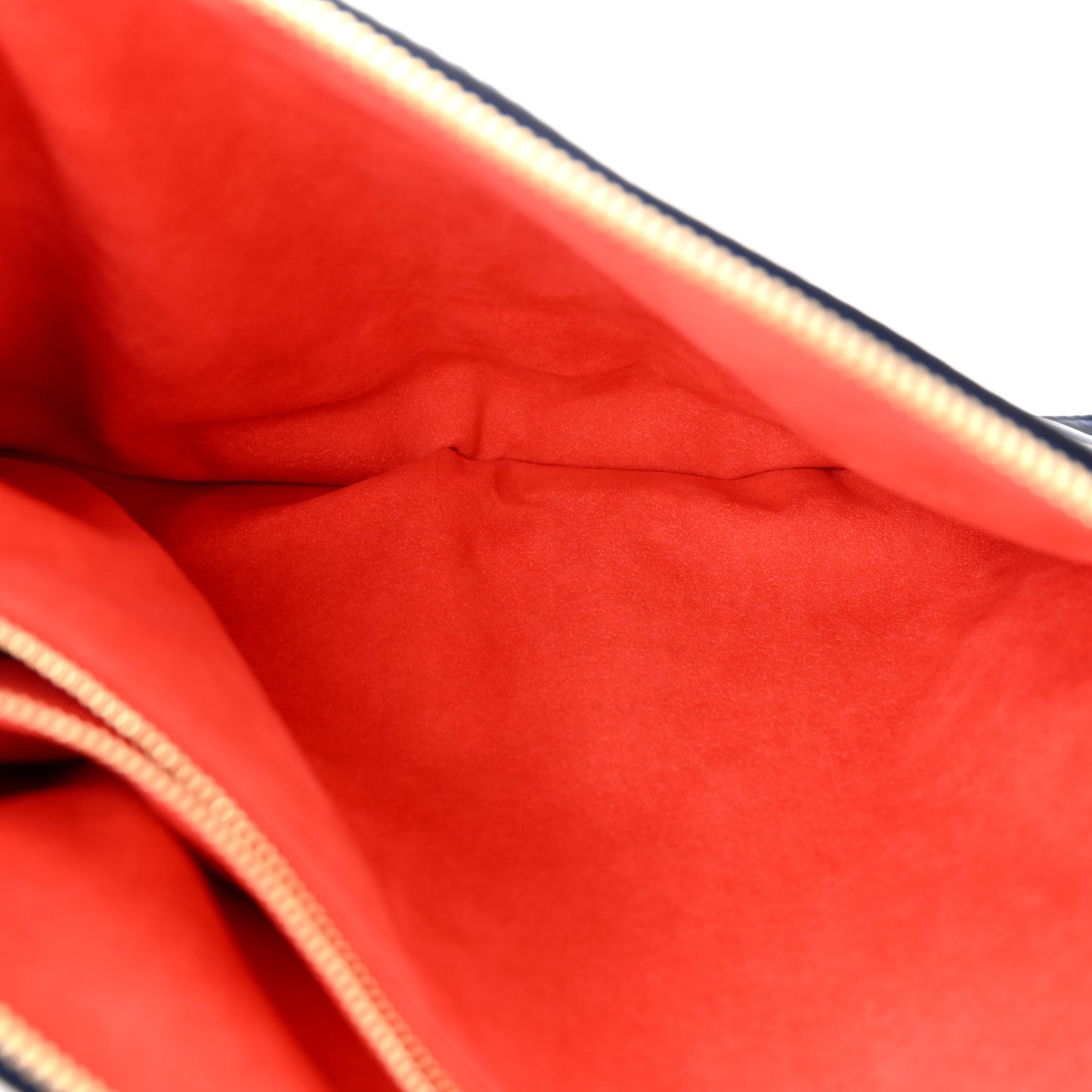 Lambskin Embossed Monogram LV Garden Coussin MM Navy Blue