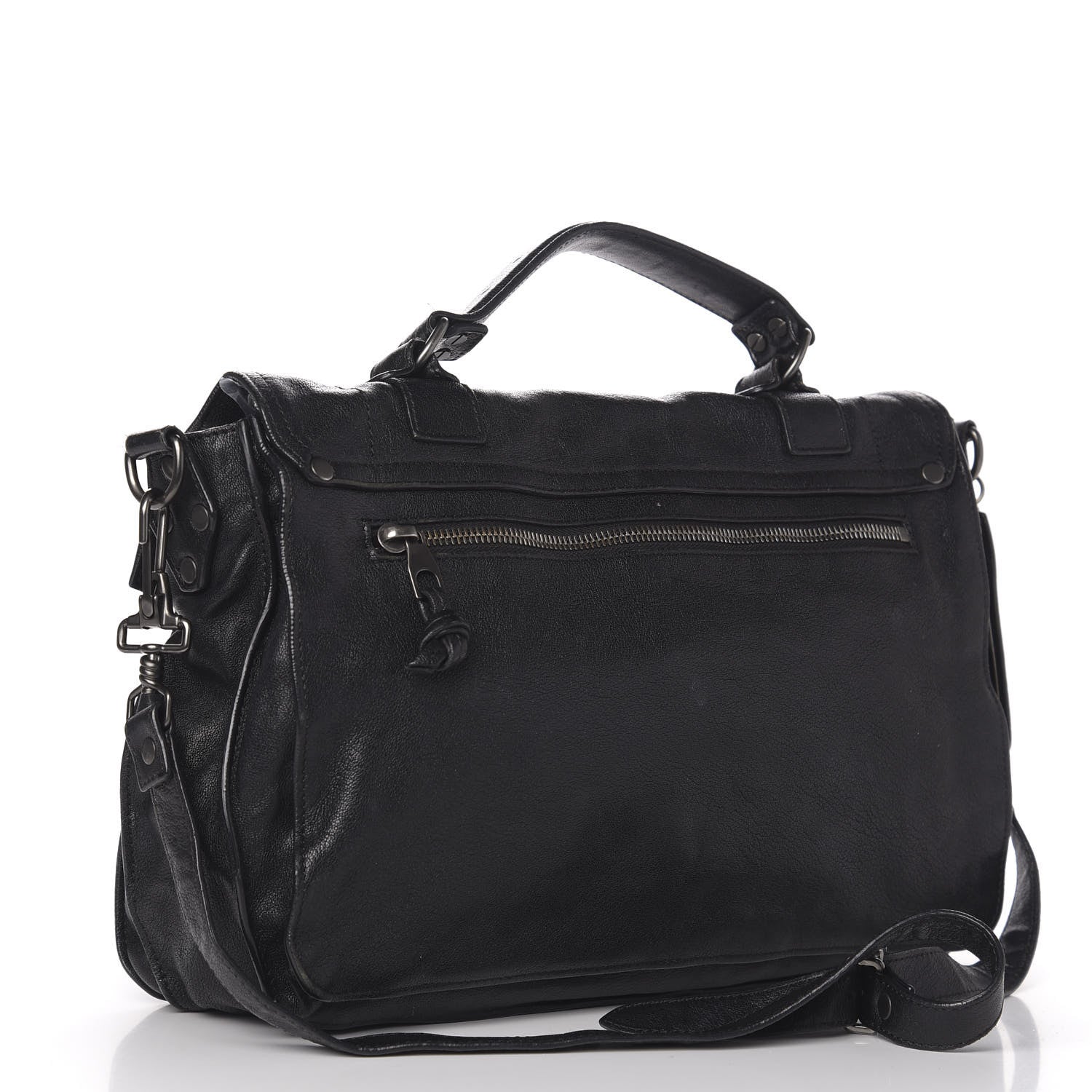 Proenza Schouler Lambskin Medium PS1 Satchel Black 4 of 20