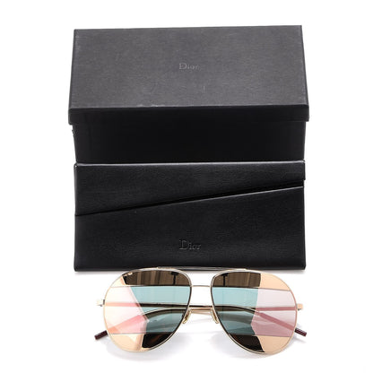 Christian Dior Split 1 Aviator Sunglasses Rose Gold 8 of 8