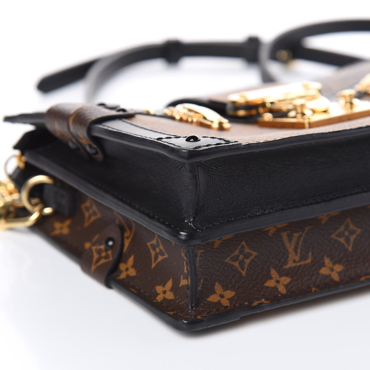 Reverse Monogram Trunk Clutch
