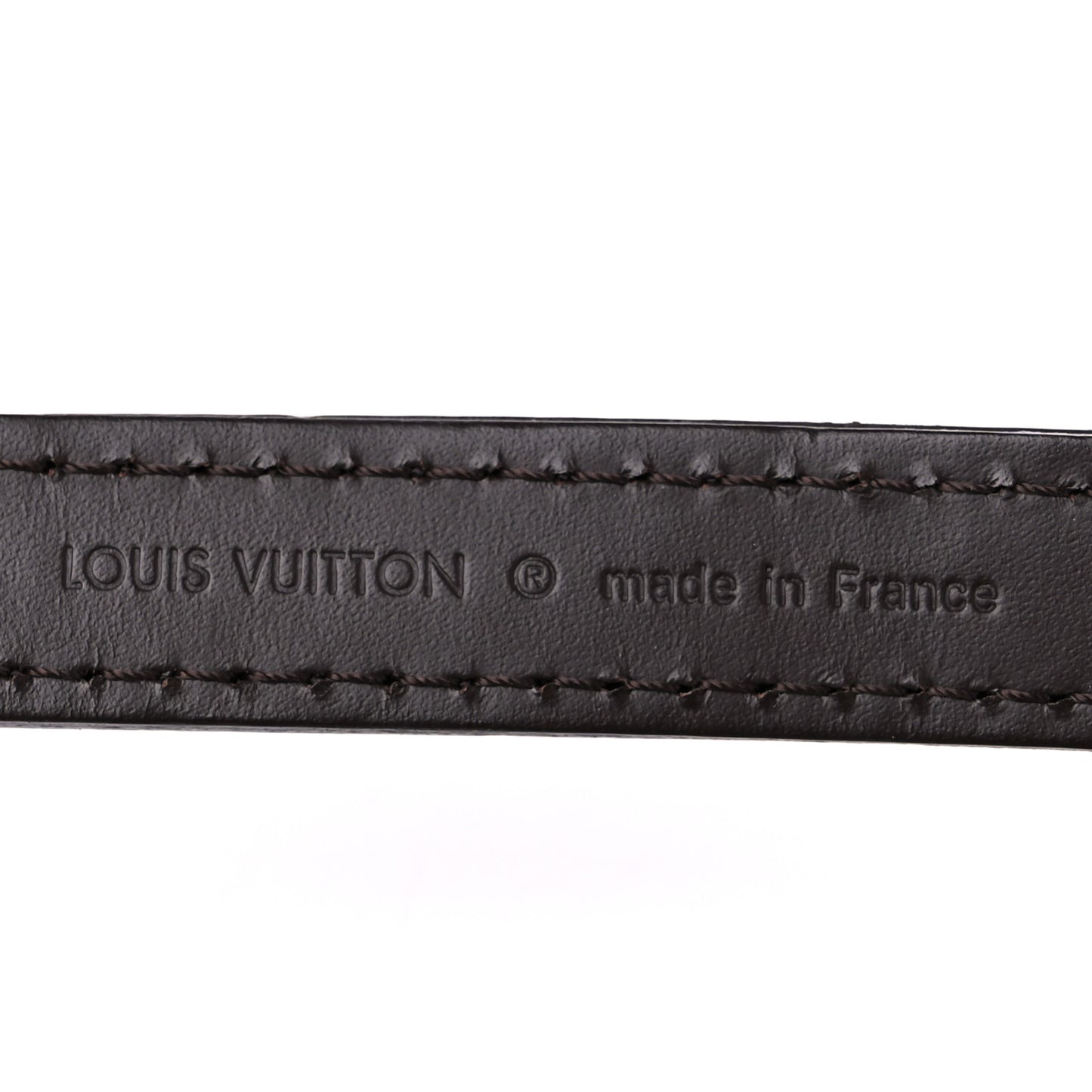 LOUIS VUITTON Calfskin 12mm Eva Shoulder Strap Brown