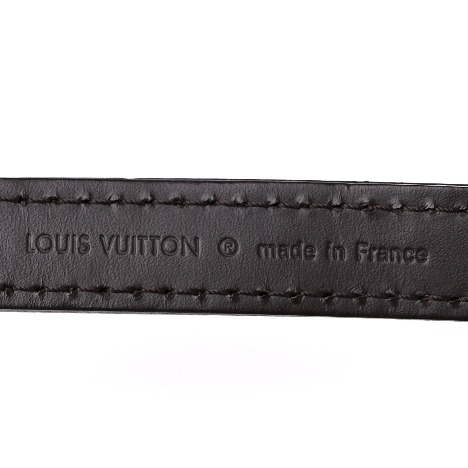 Louis Vuitton LOUIS VUITTON Calfskin 12mm Eva Shoulder Strap Brown 3 of 5