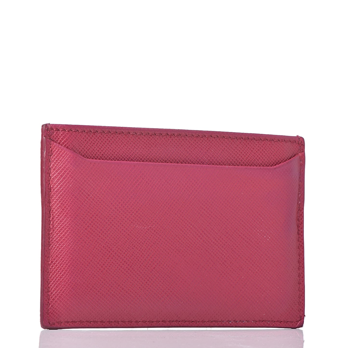 Saffiano Metal Card Case Peonia