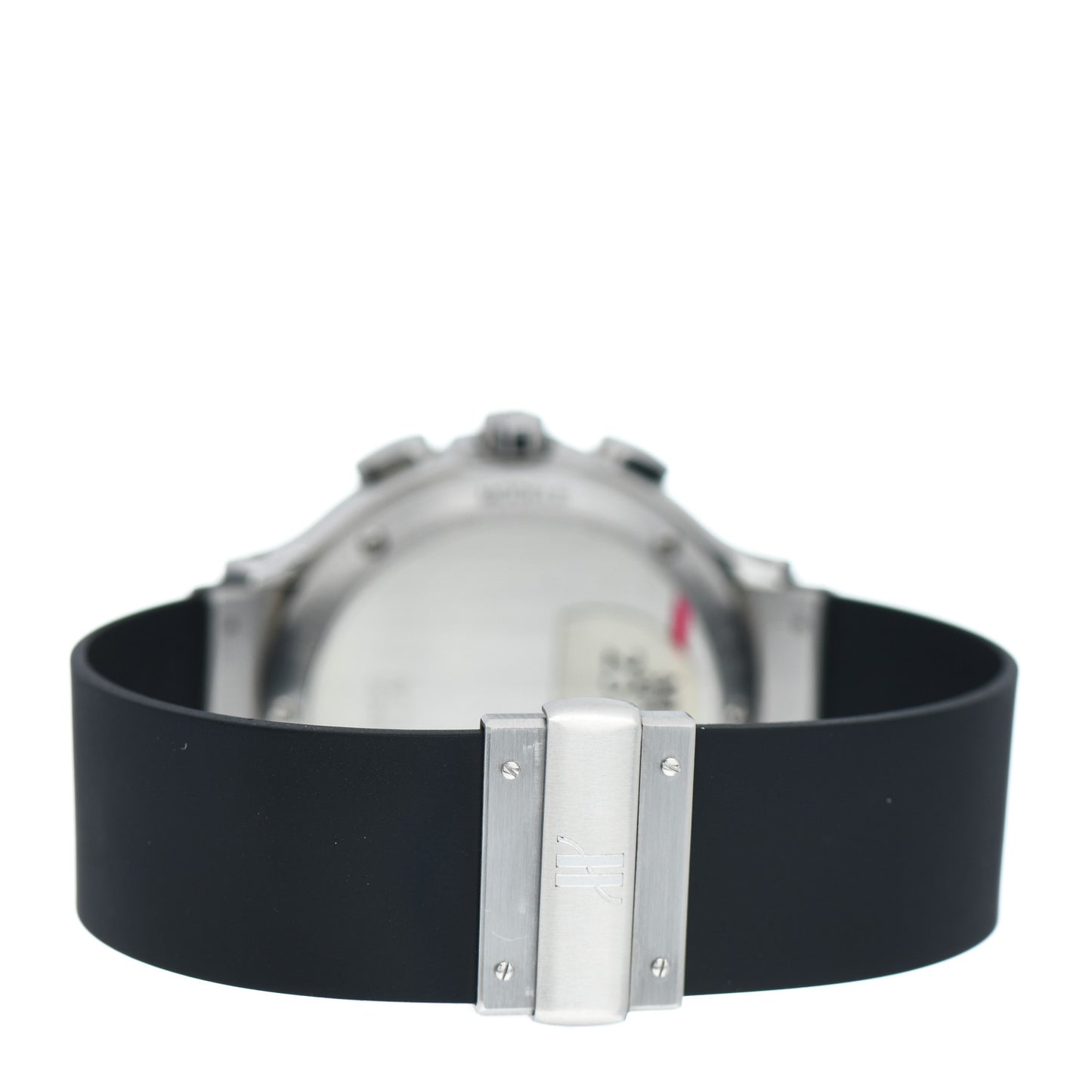 Stainless Steel Rubber Diamond Blue Mother of Pearl 37mm MDM Quartz Watch 1640.1