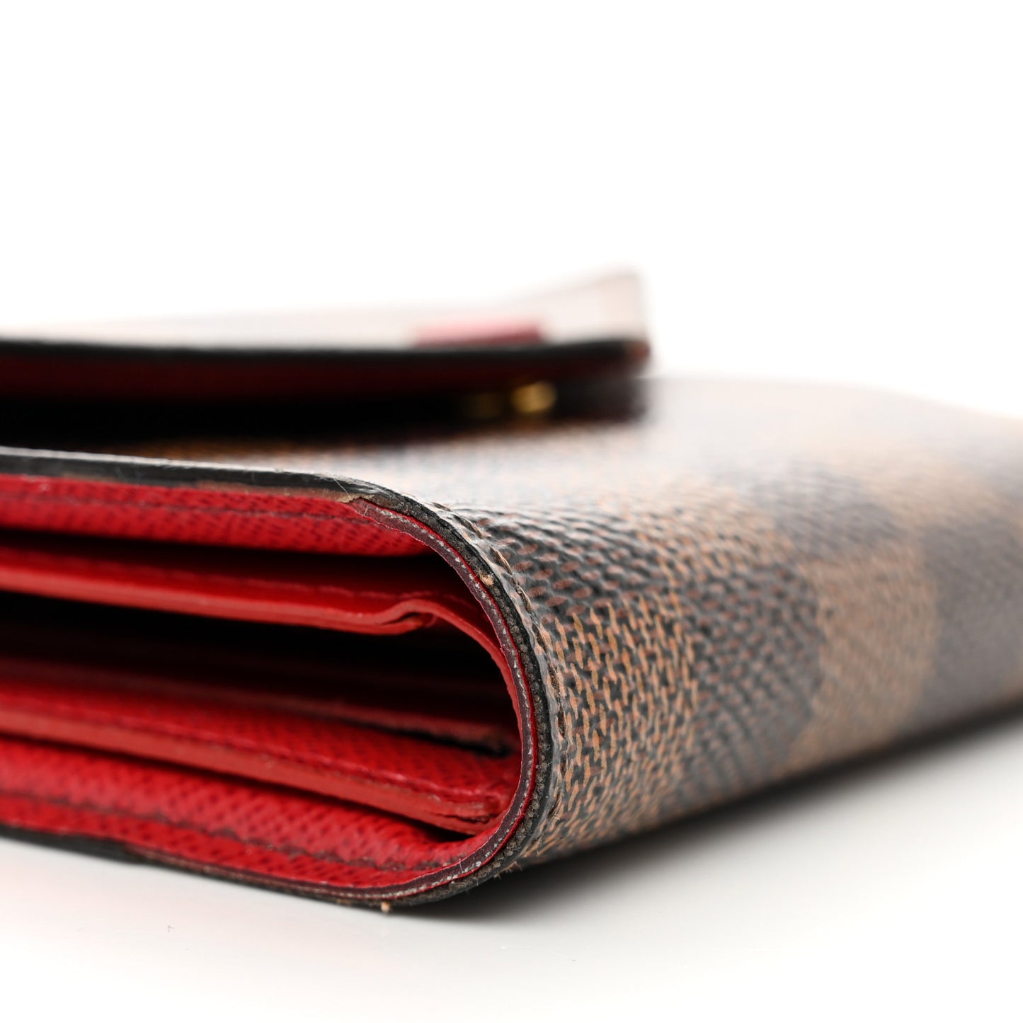 Damier Ebene Victorine Wallet Red