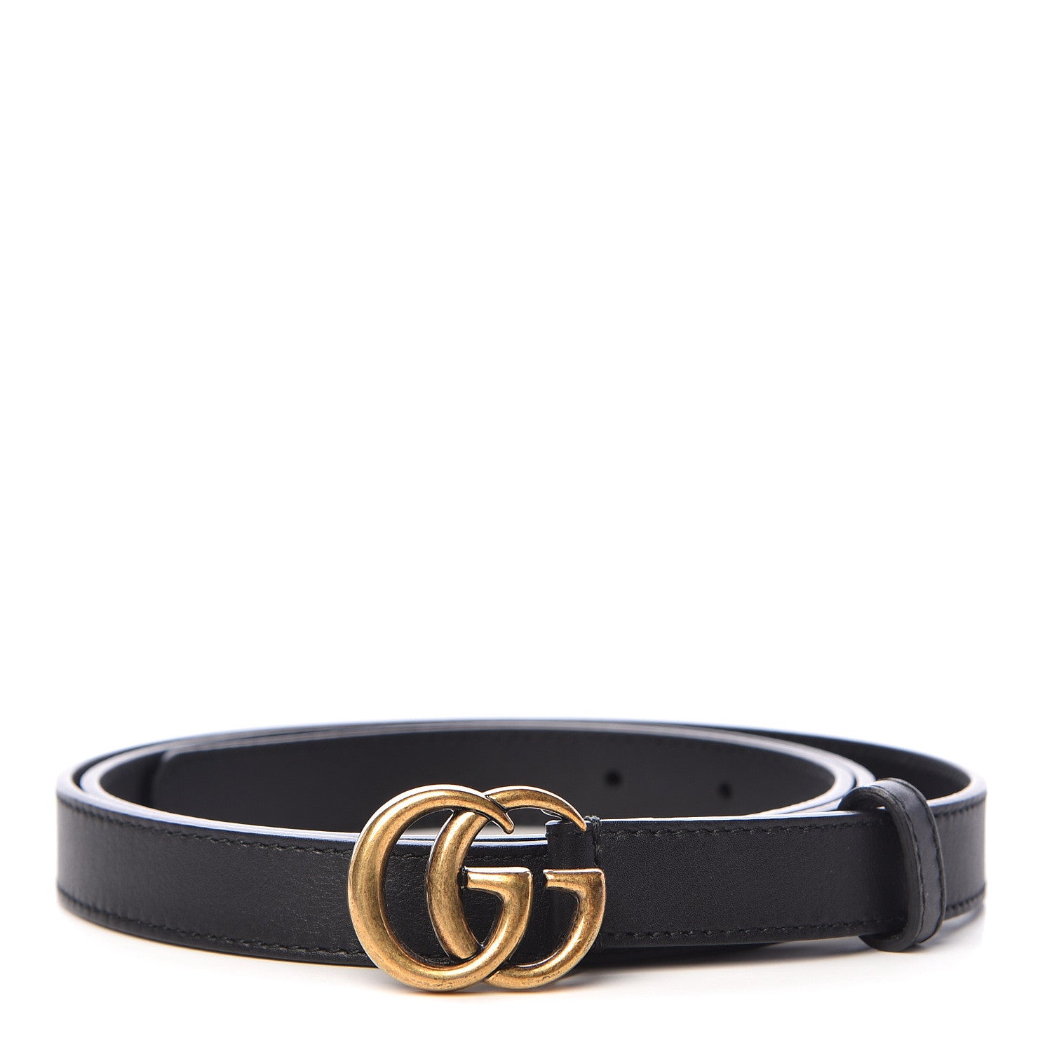 Gucci Calfskin Double G 20mm Belt 105 42 Black 1 of 7