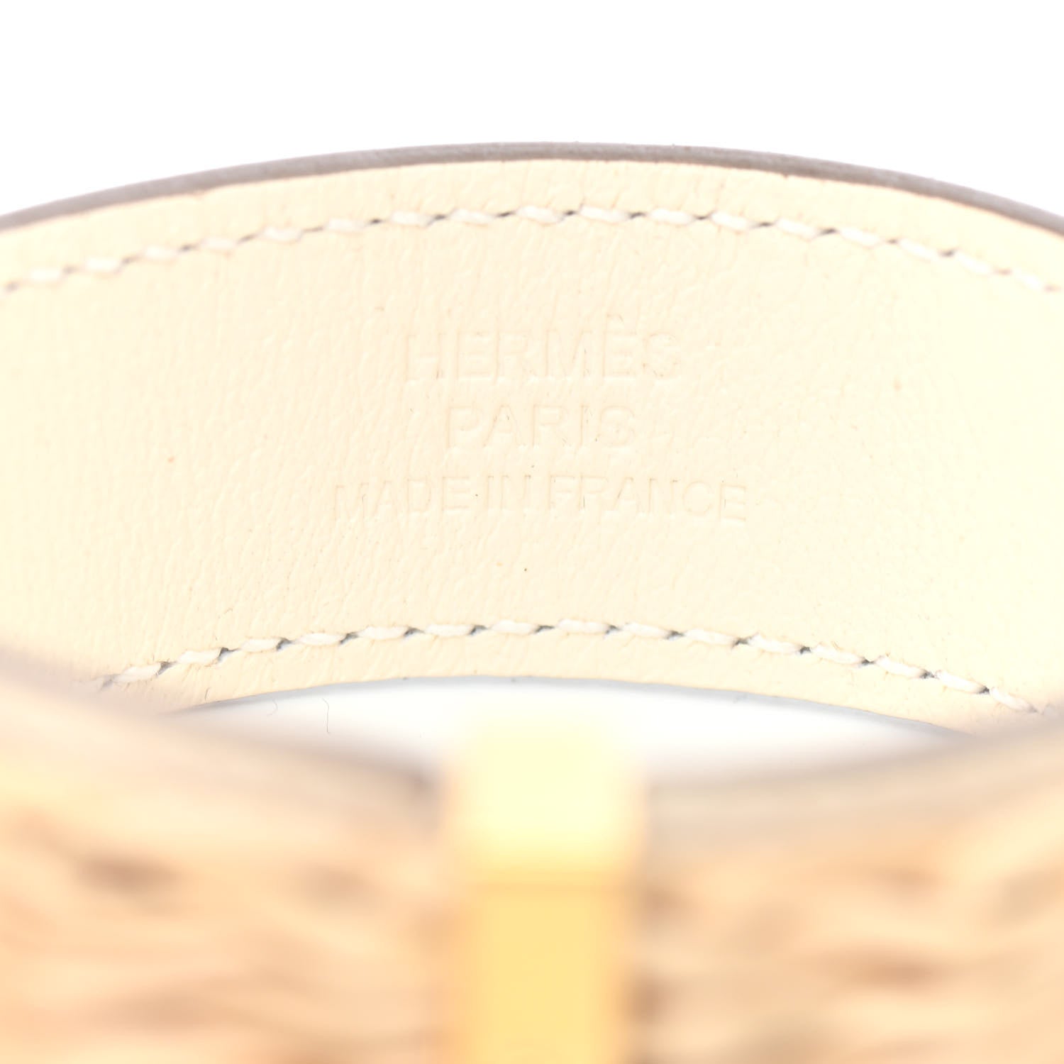 Hermes Wicker Swift Medor Picnic Earrings GM Nata 4 of 4