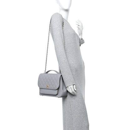 Chanel Caviar Quilted Large Business Affinity Flap Grey 3 of 21
