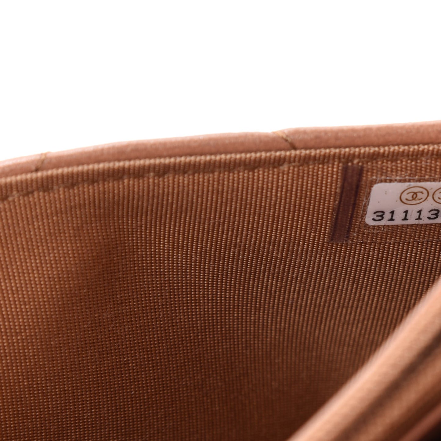 Lambskin Quilted 19 Wallet On Chain WOC Brown