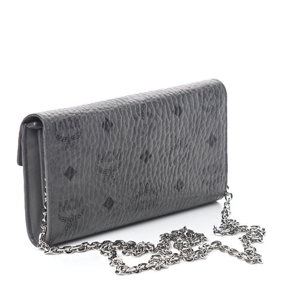 MCM Visetos Large Patricia Wallet On Chain Phantom Grey 3 of 8