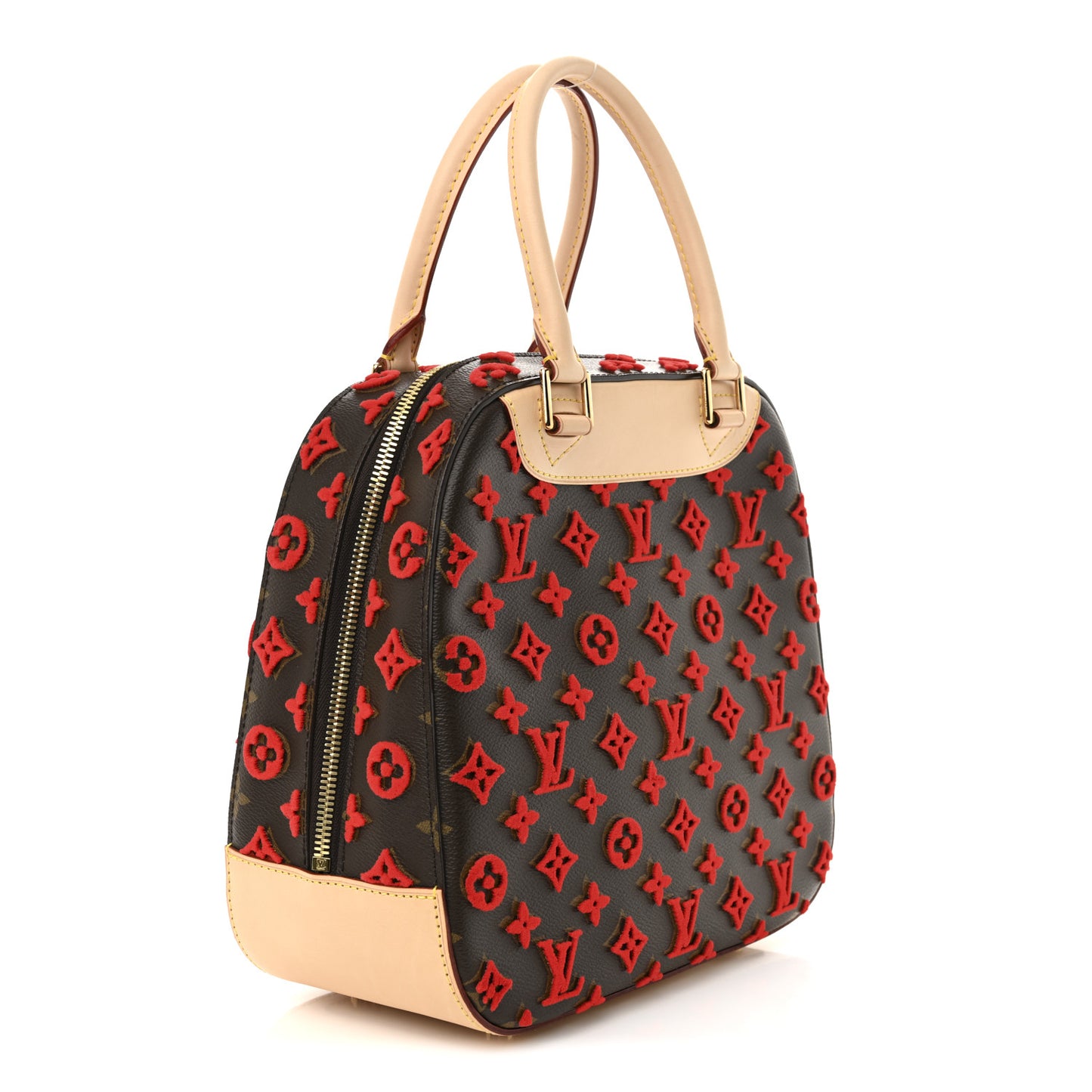 Monogram Tuffetage Deauville Cube Red