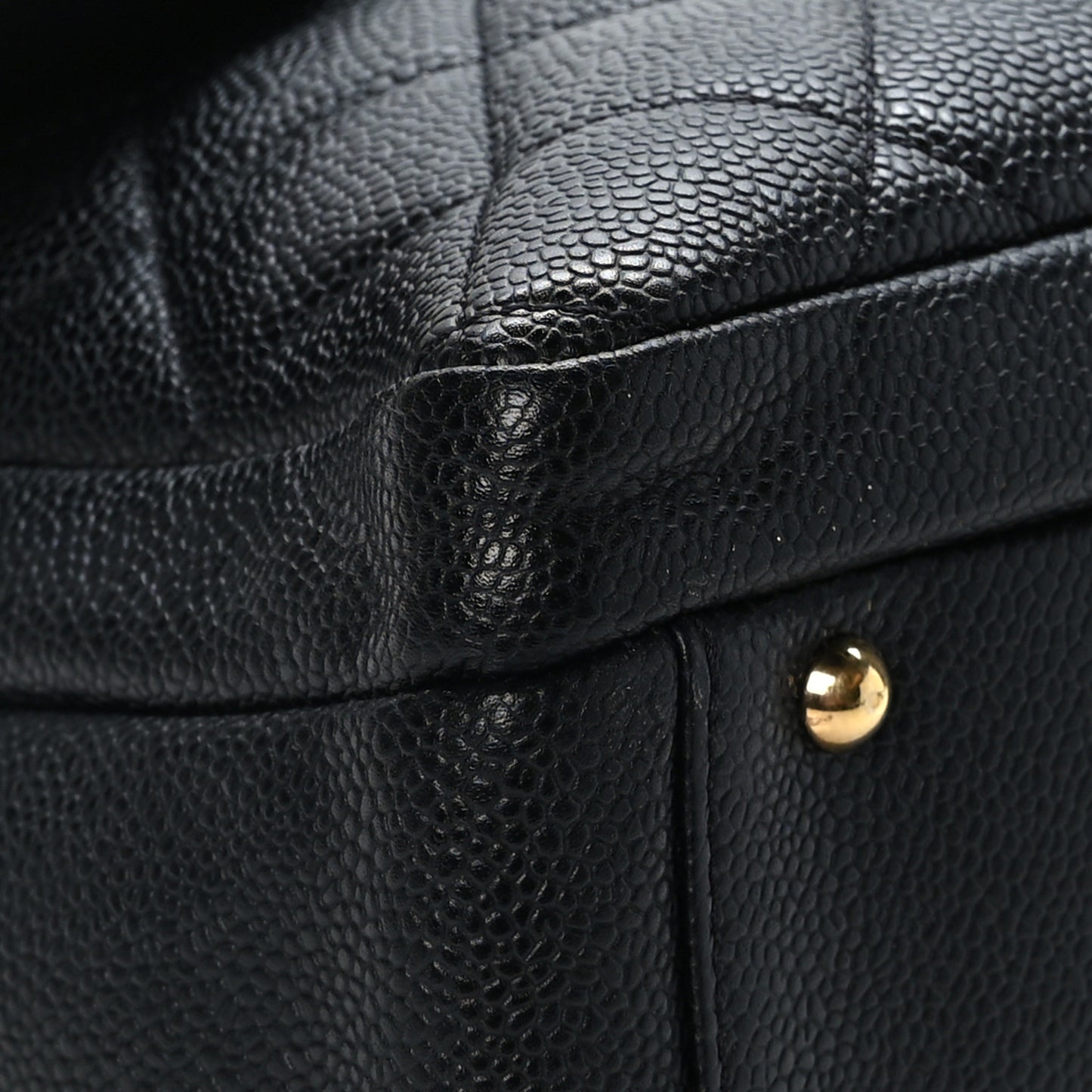 Caviar Quilted Camera Case Black
