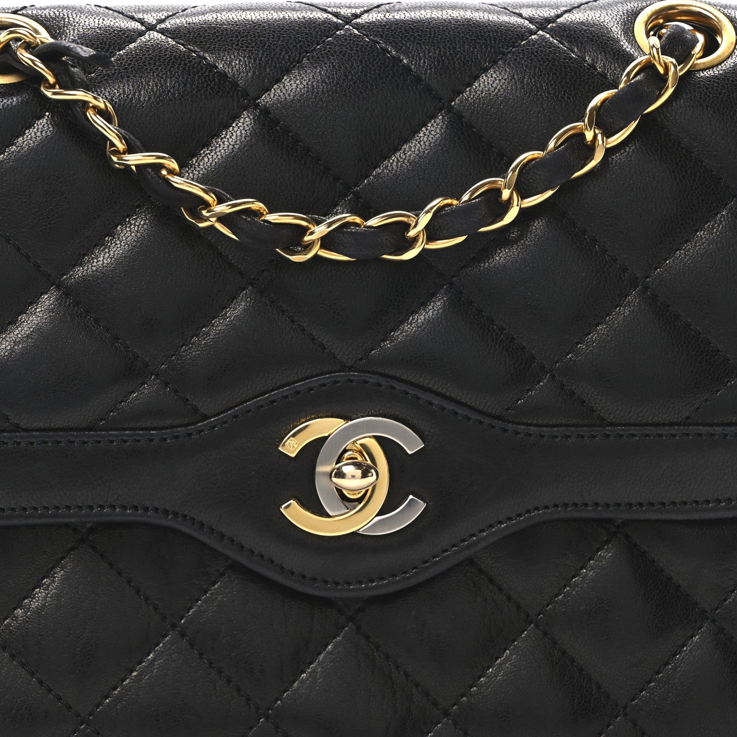 Chanel Lambskin Quilted Small Single Flap Black 8 of 10