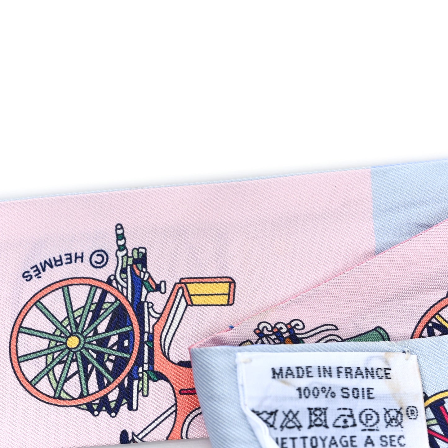 Silk Les Voitures Exquises Twilly Bleu Rose Vert