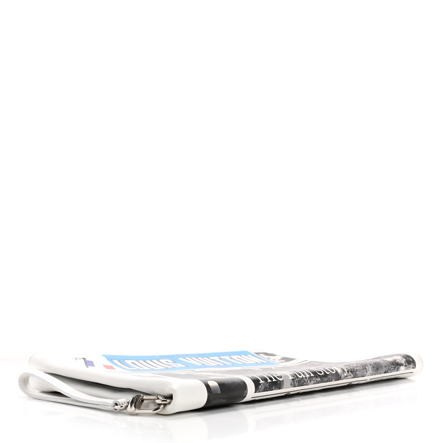 Louis Vuitton Calfskin Newspaper Print Pouch 4 of 15