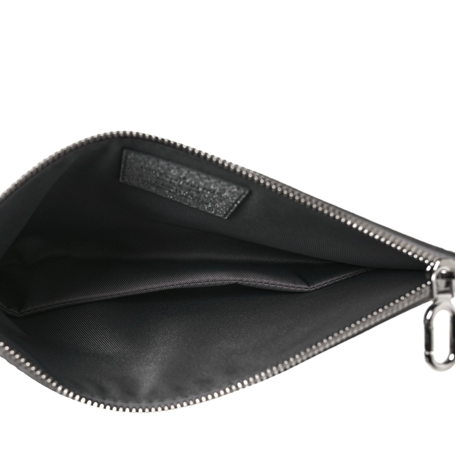 Louis Vuitton Damier Glitter Taurillon Monogram In The Loop Trio Pouch Black Silver 4 of 8