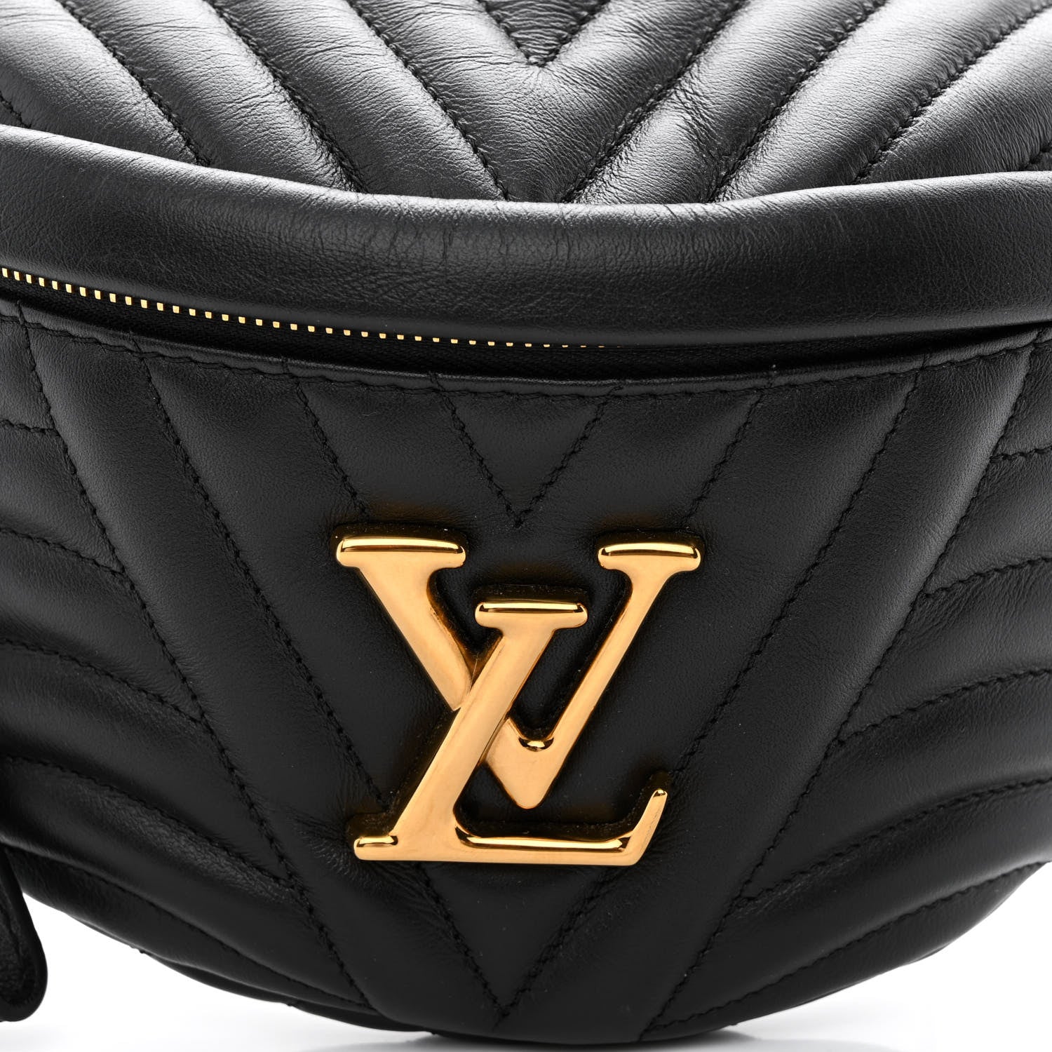 Louis Vuitton Calfskin Quilted New Wave Bumbag Black 7 of 10