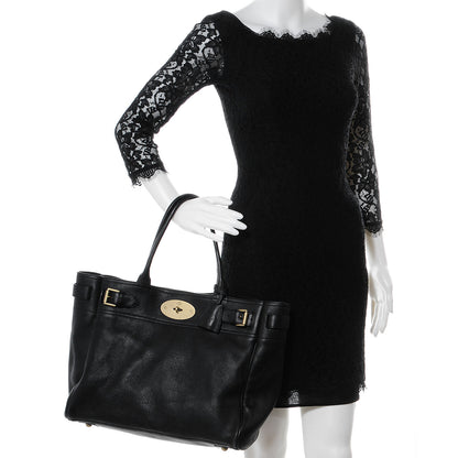 Mulberry Natural Leather Bayswater Tote Black 2 of 8