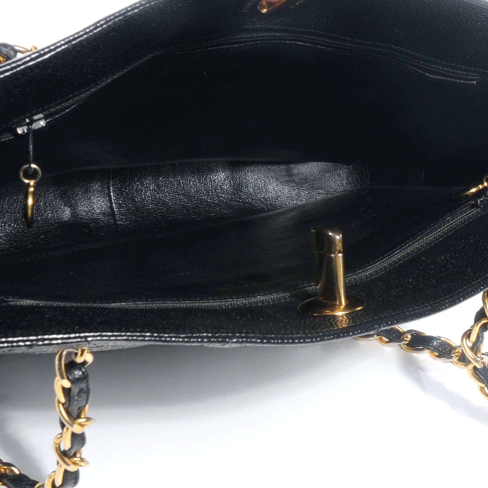 Chanel Caviar Quilted CC Shoulder Bag Black 5 of 9
