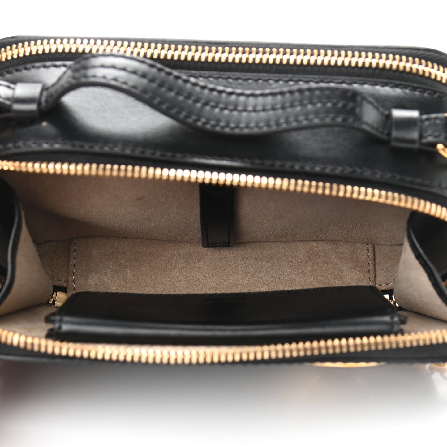 Calfskin Mini C Vanity Bag Black
