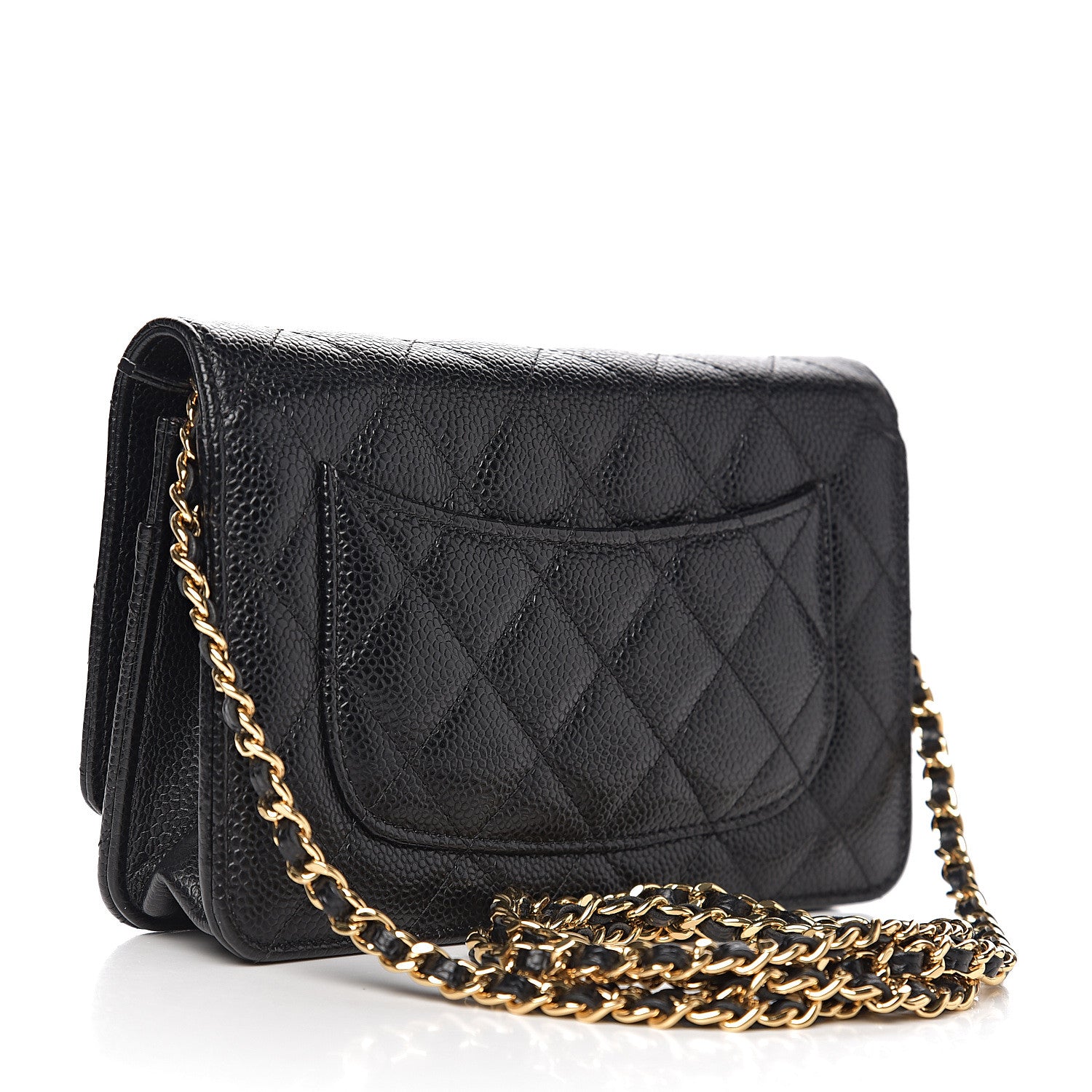 Chanel Caviar Quilted Wallet On Chain WOC Black 2 of 11