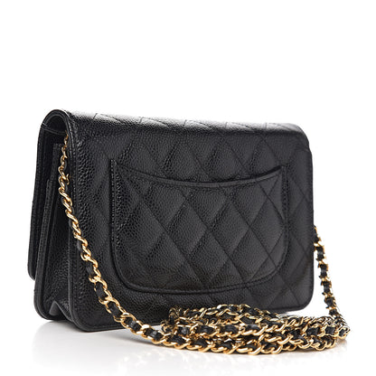 Chanel Caviar Quilted Wallet On Chain WOC Black 2 of 11
