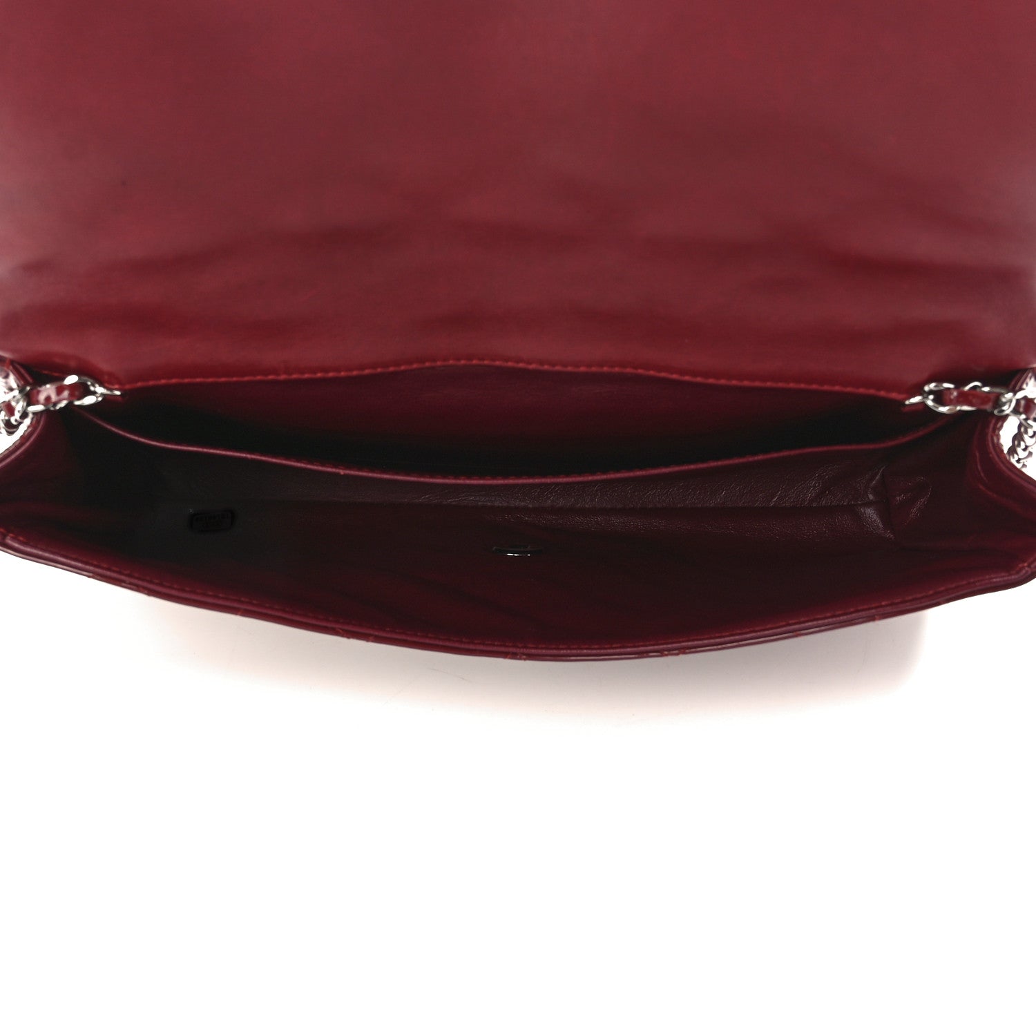 Chanel Patent Quilted Clutch With Chain Flap Red 5 of 13