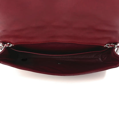 Chanel Patent Quilted Clutch With Chain Flap Red 5 of 13
