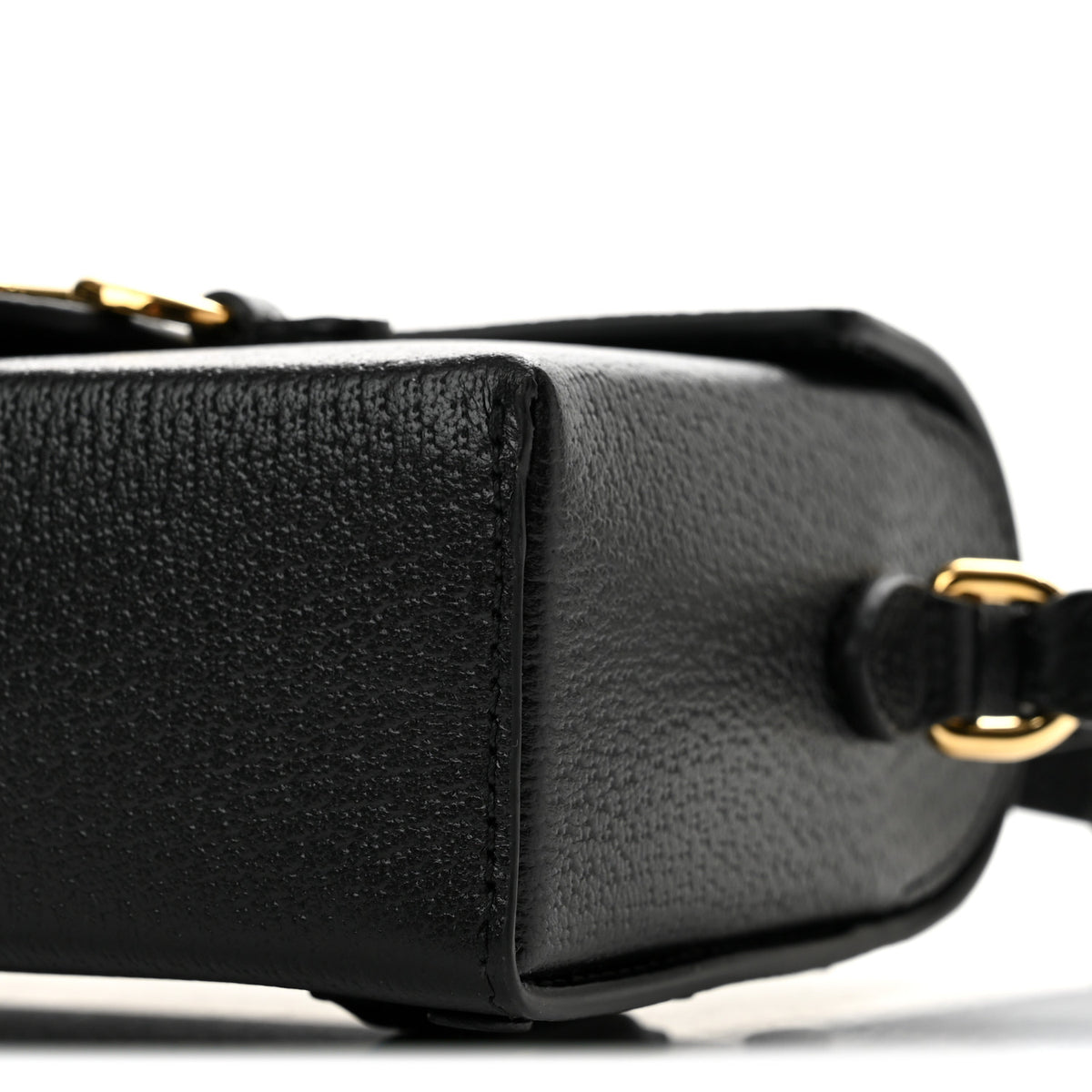 Gucci Calfskin Horsebit 1955 Shoulder Bag Black 10 of 11