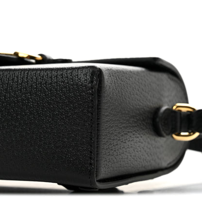 Gucci Calfskin Horsebit 1955 Shoulder Bag Black 10 of 11