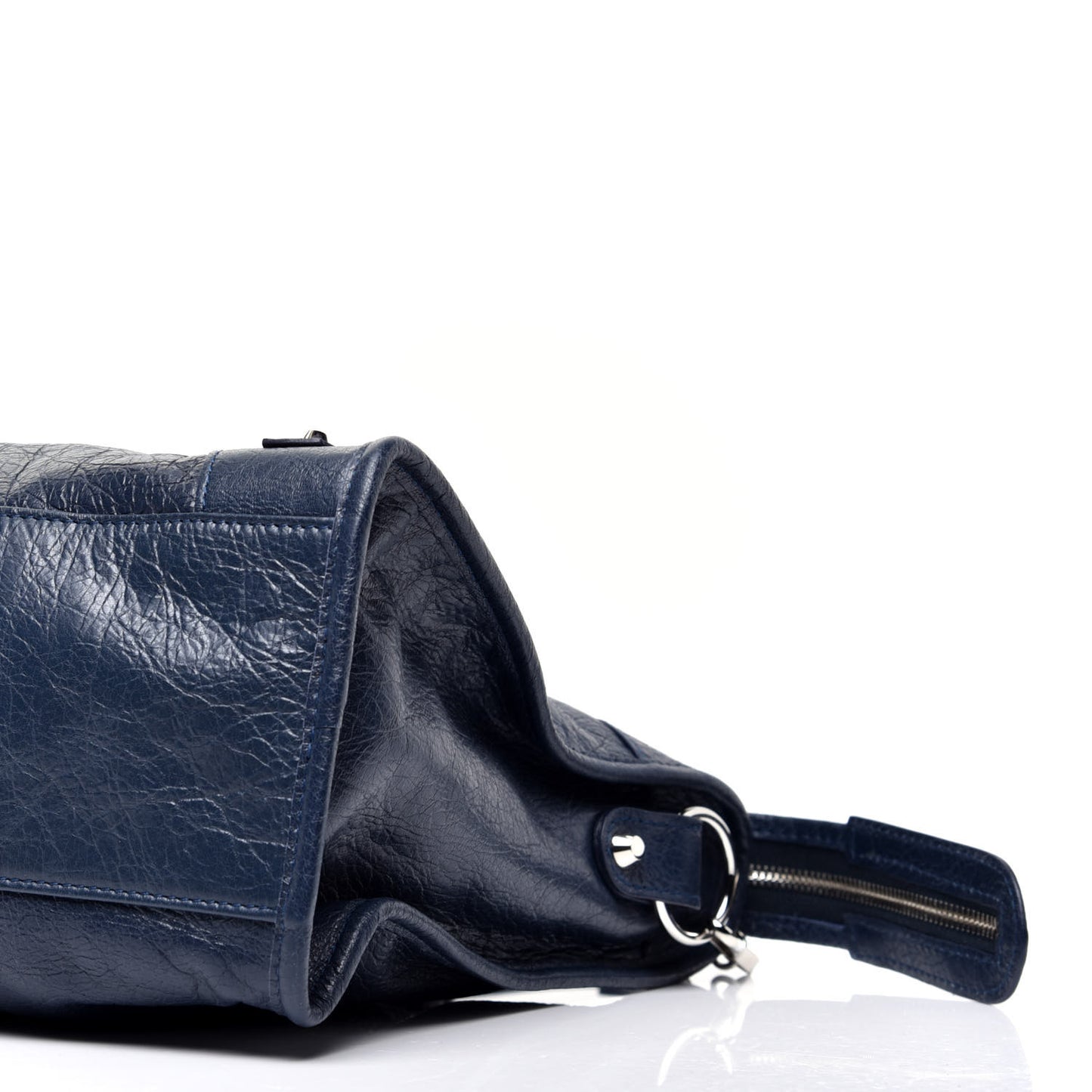 Agneau Classic Silver Hardware City Bleu Obscur