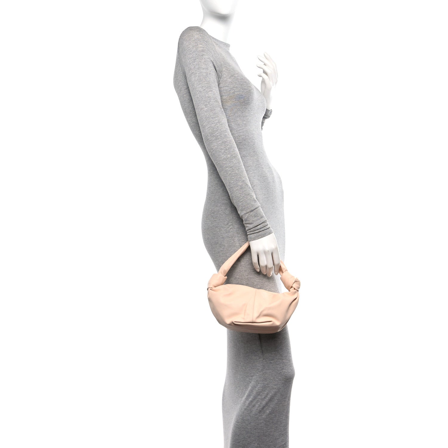 Bottega Veneta Calfskin Mini Double Knot Bag Melon Washed 2 of 9