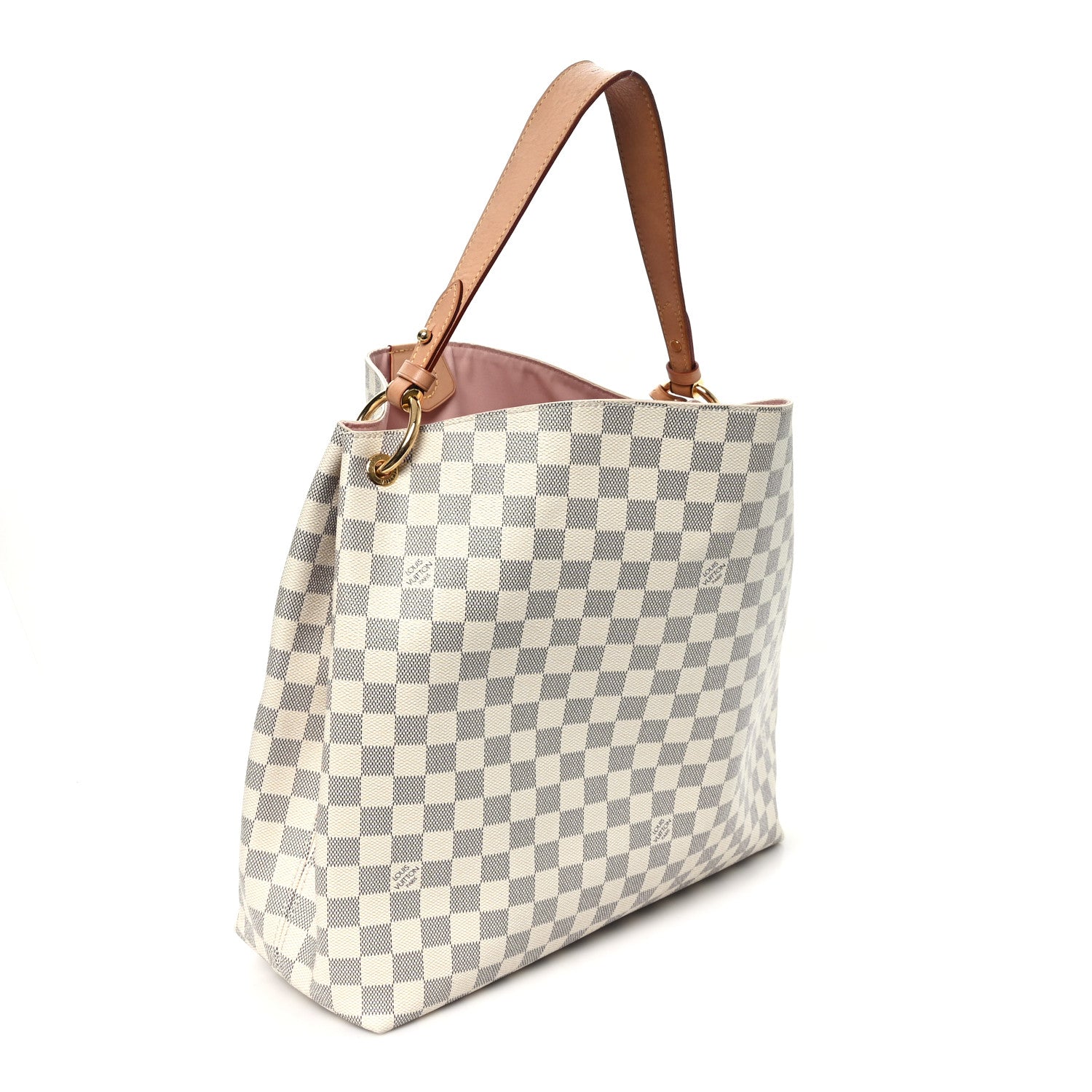Louis Vuitton Damier Azur Graceful MM Rose Ballerine 3 of 10