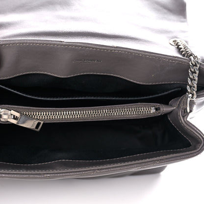 Saint Laurent Calfskin Y Quilted Monogram Small Loulou Chain Satchel Earth 5 of 20