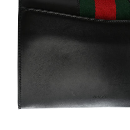 Gucci Calfskin Small Sylvie Wristlet Clutch Black 14 of 14