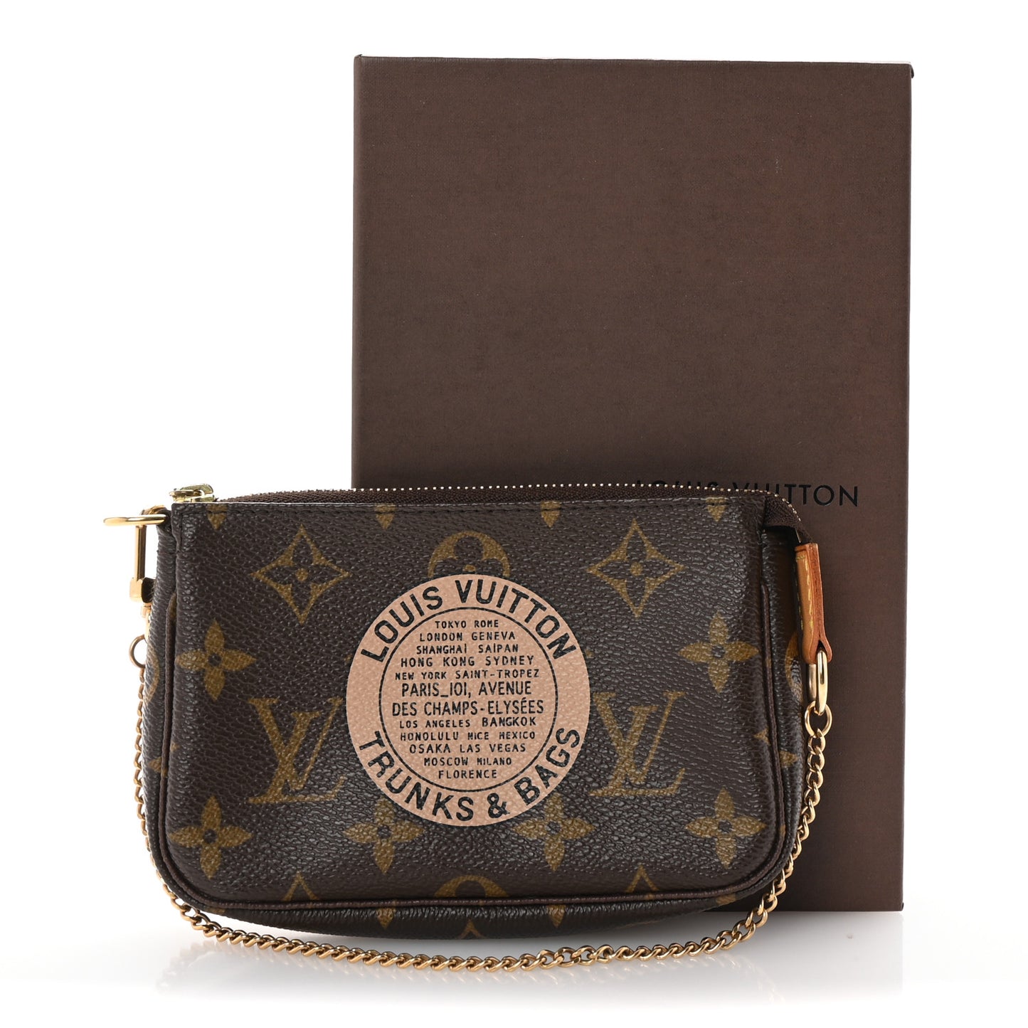 Monogram Complice Trunks and Bags Mini Pochette Accessories Beige