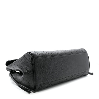 Chanel Grained Calfskin Stitched Urban Essentials Large Shopping Bag Black 4 of 10