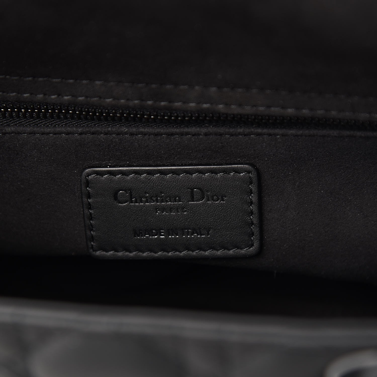 Christian Dior Ultra Matte Calfskin Cannage Medium Lady Dior Black 6 of 9