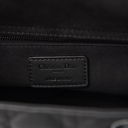 Christian Dior Ultra Matte Calfskin Cannage Medium Lady Dior Black 6 of 9