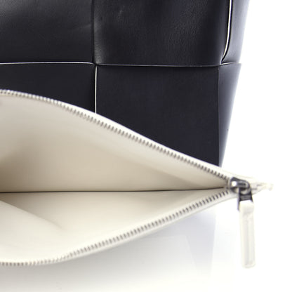 Bottega Veneta Nappa Maxi Intrecciato Arco Tote Black White 11 of 14
